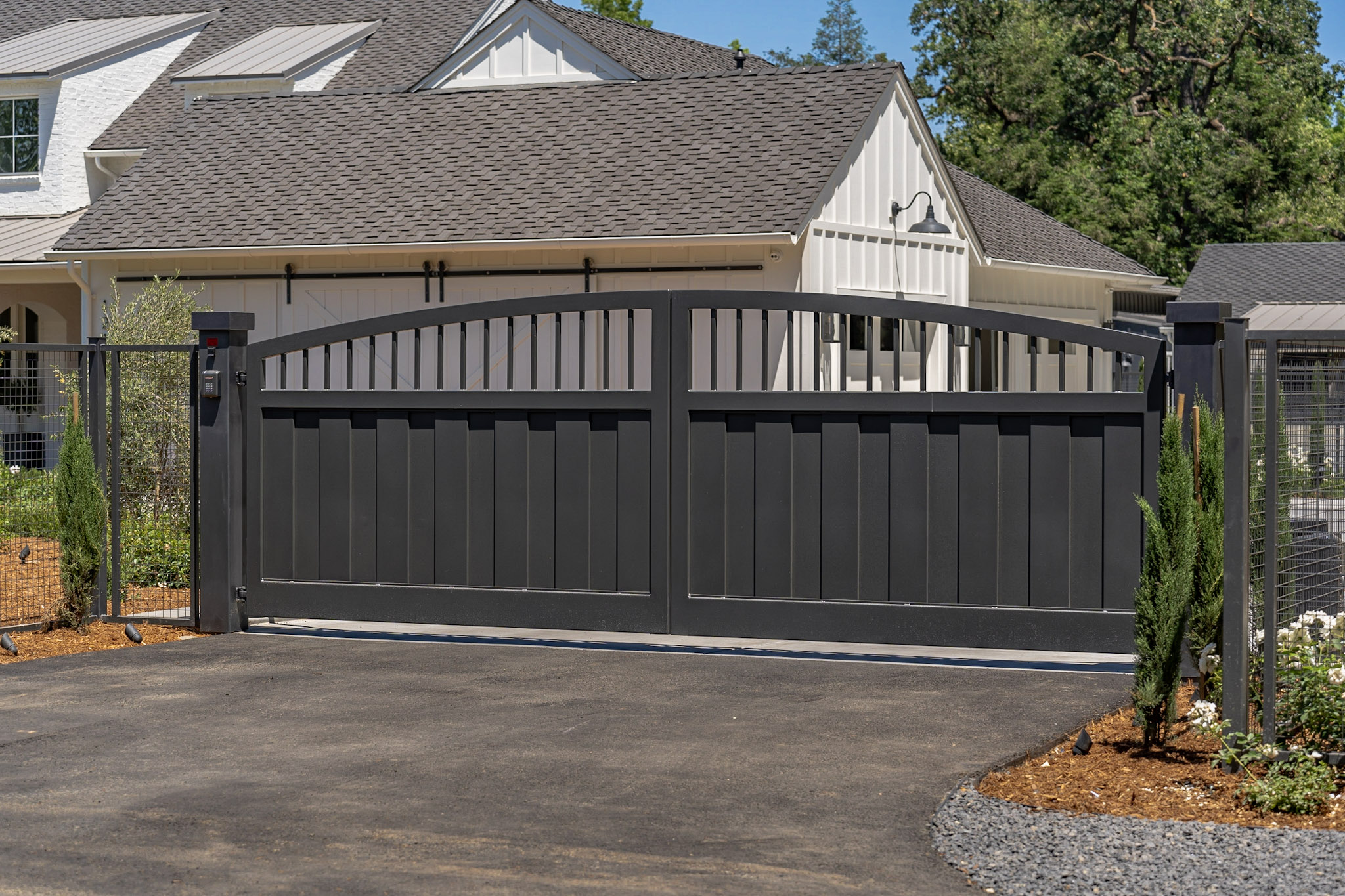 Custom Iron Driveway Gates Roseville