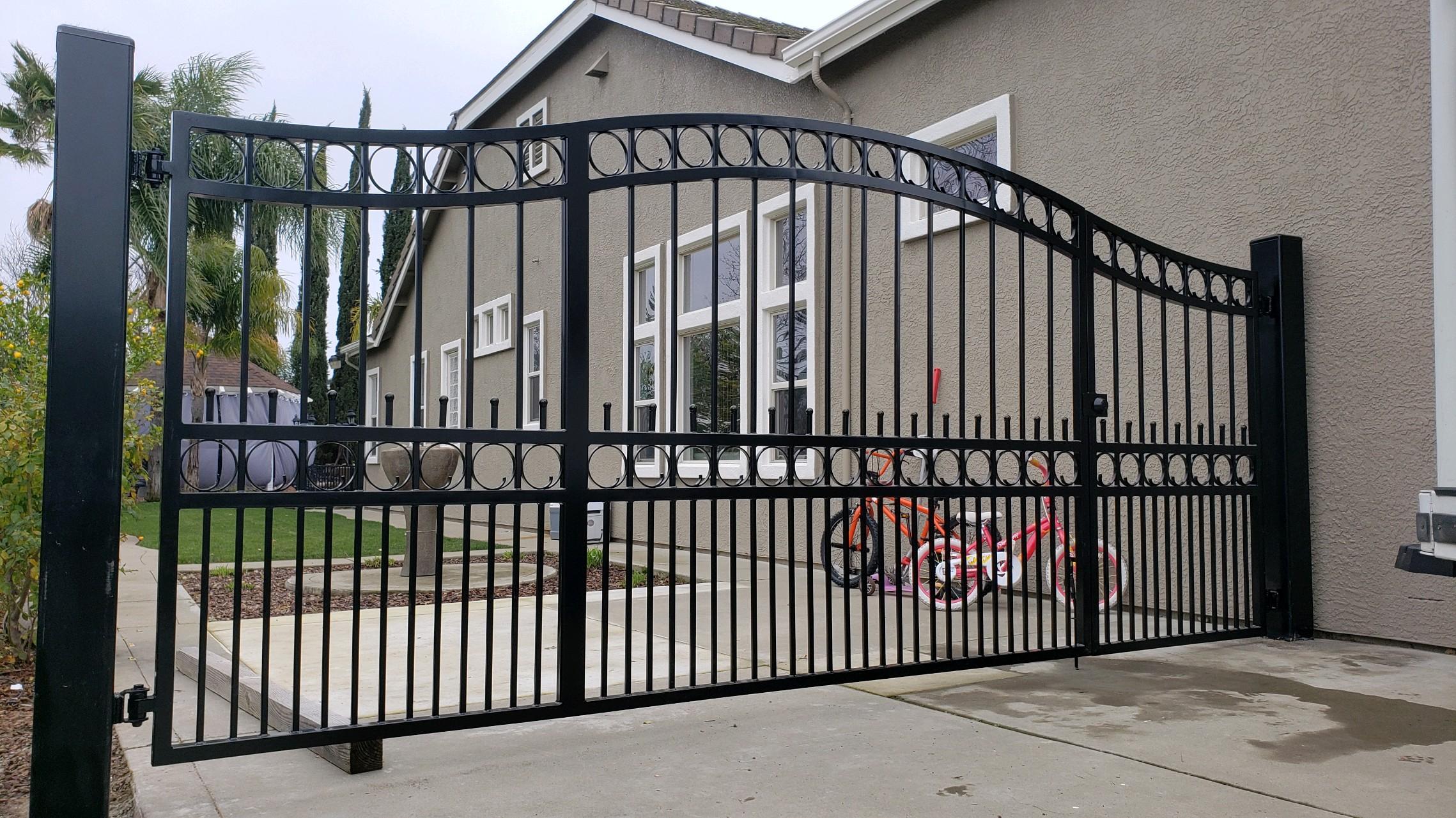 Custom Iron Driveway Gates Roseville